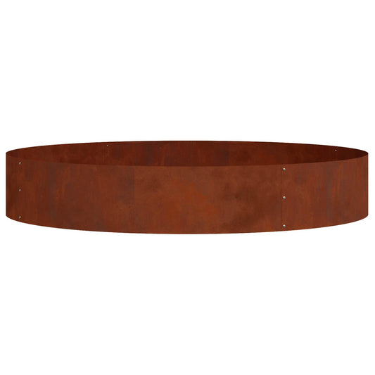 vidaXL Δακτύλιος γλάστρας Σκ rusty 120 x 120 x 20 εκ.