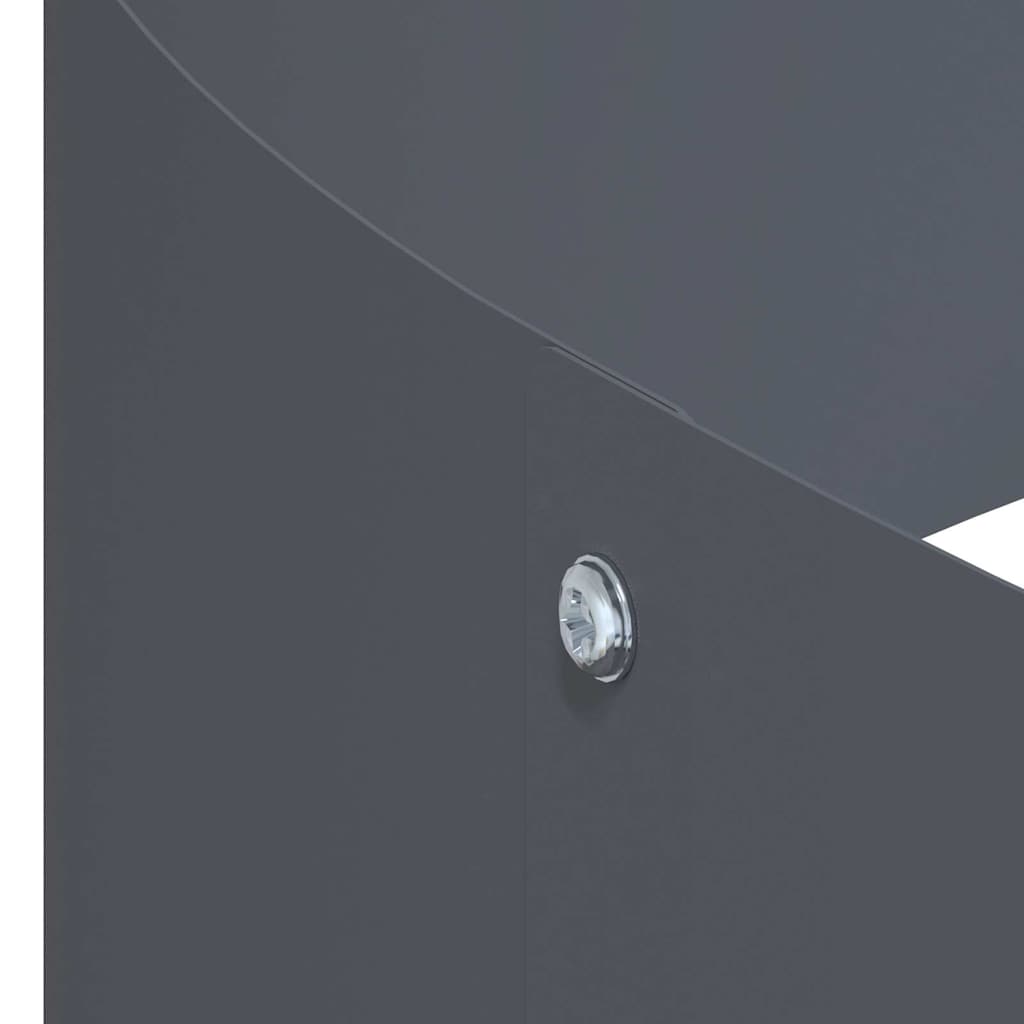 vidaXL Γλάστρα Κήπου Ανθρακί 90 x 90 x 20 εκ Ψυχρής έλασης χάλυβας