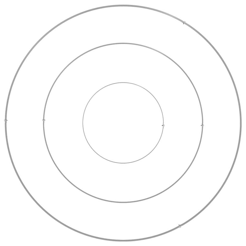 vidaXL Γλάστρα Κήπου Ασημί 90 x 90 x 20 εκ Ανοξείδωτο ατσάλι