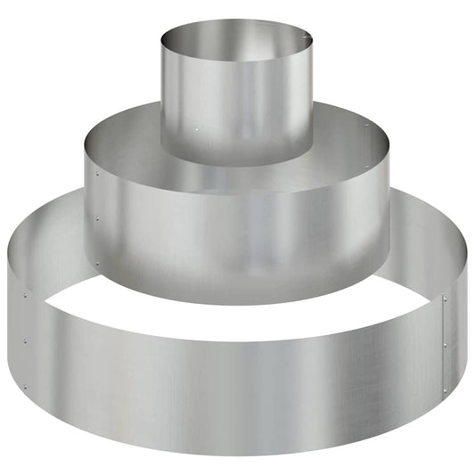 vidaXL Γλάστρα Κήπου Ασημί 90 x 90 x 20 εκ Επικαλυμμένος Χάλυβας