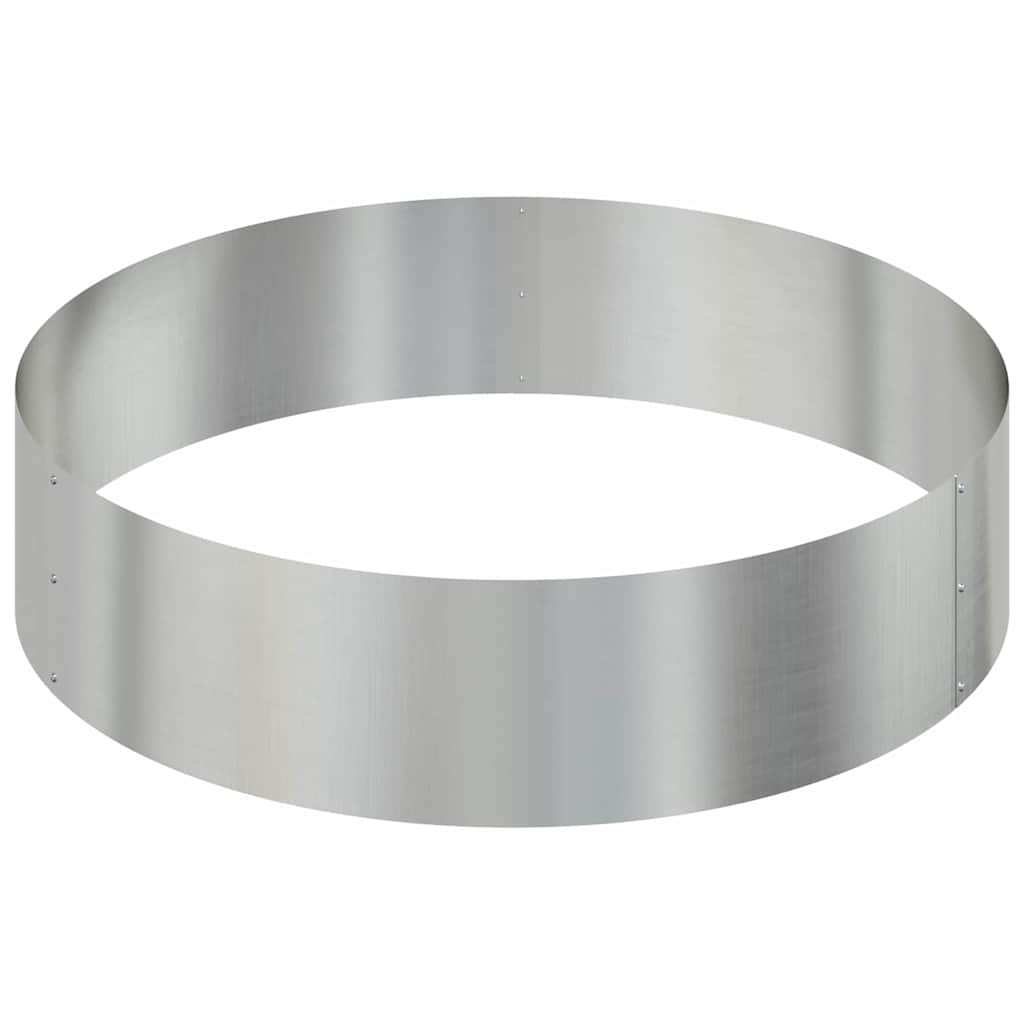 vidaXL Γλάστρα Κήπου Ασημί 90 x 90 x 20 εκ Επικαλυμμένος Χάλυβας