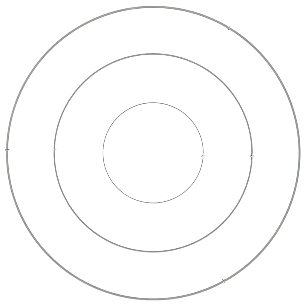vidaXL Γλάστρα Κήπου Ασημί 90 x 90 x 20 εκ Επικαλυμμένος Χάλυβας