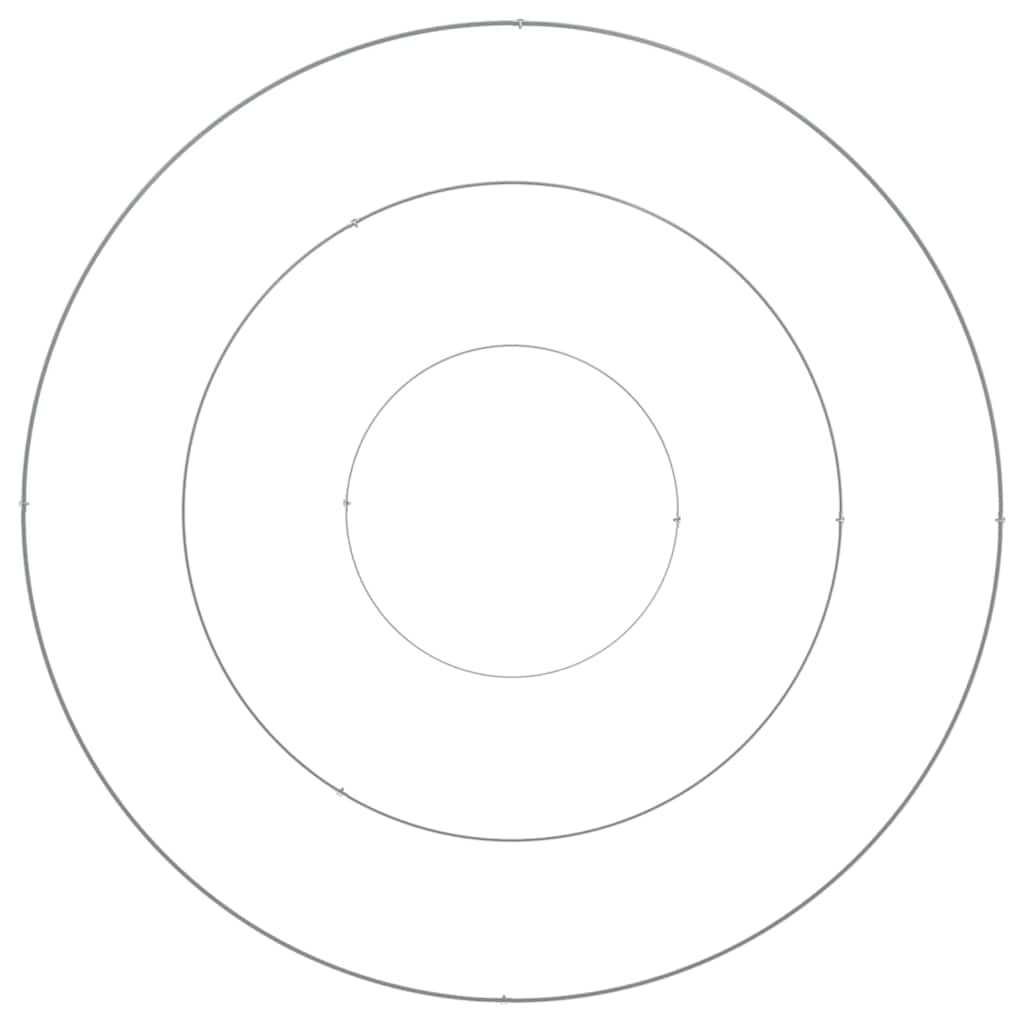 vidaXL Γλάστρα Κήπου Ασημί 120 x 120 x 20 εκ. Επικαλυμμένος Χάλυβας