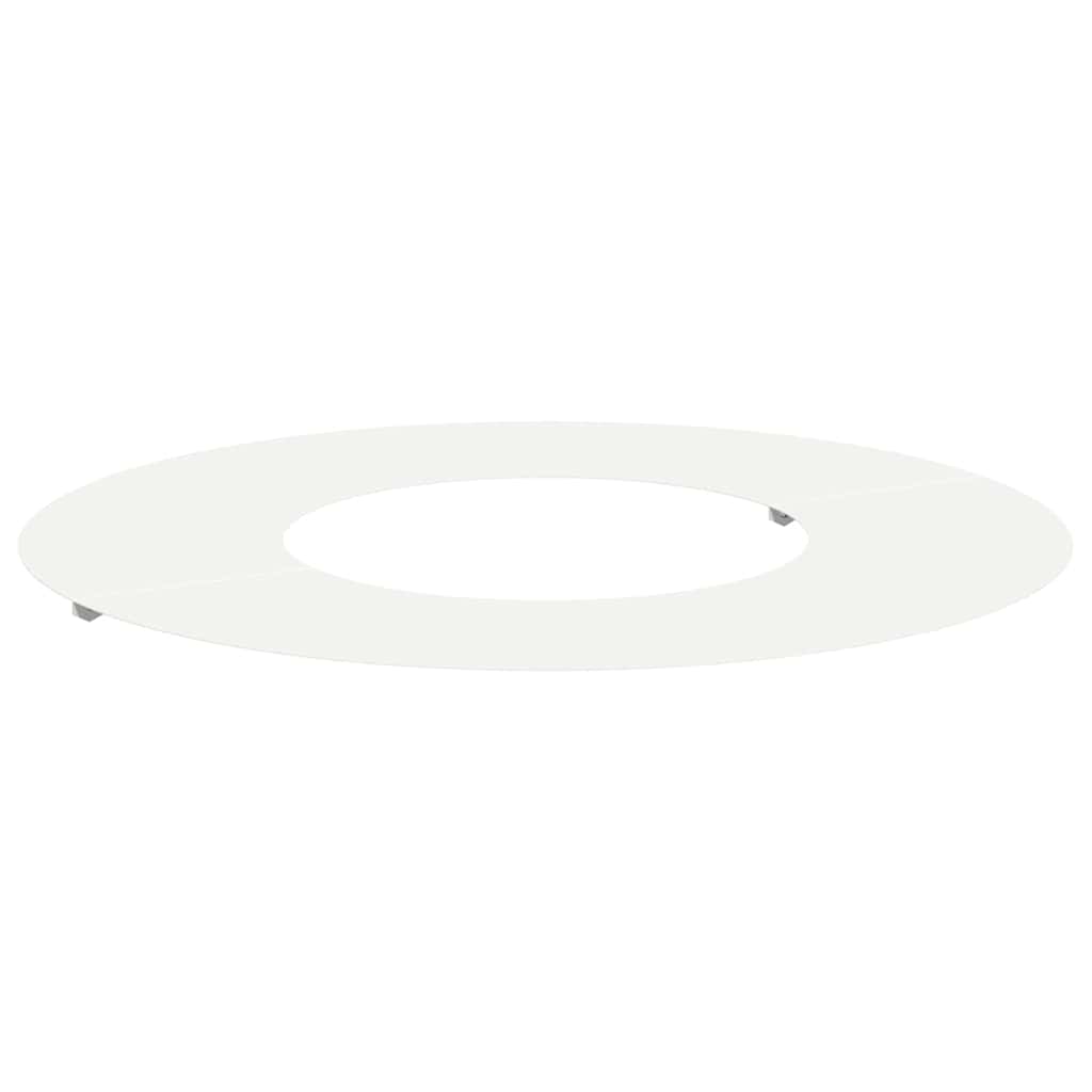 vidaXL κατάλληλο για επίπεδα δαχτυλίδια δέντρου Λευκό Ø30 / 60 εκ.