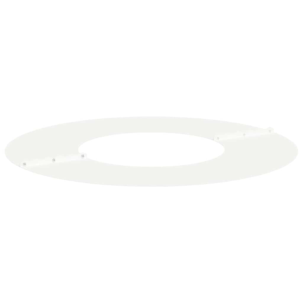 vidaXL κατάλληλο για επίπεδα δαχτυλίδια δέντρου Λευκό Ø30 / 60 εκ.