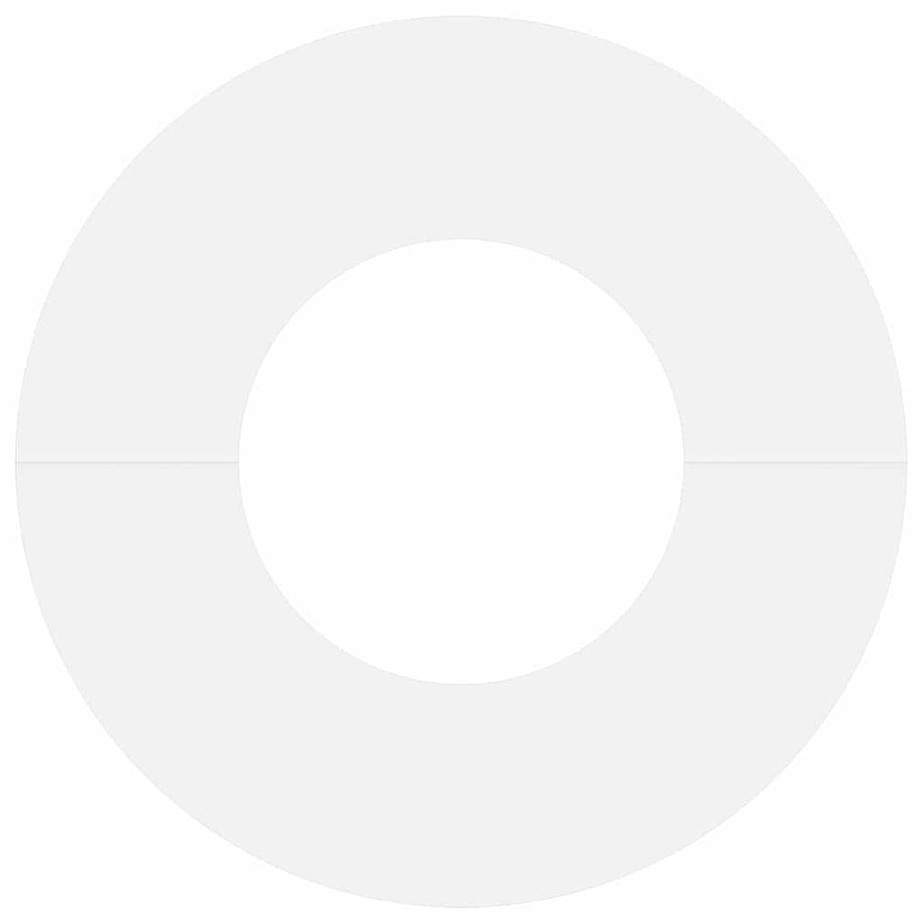 vidaXL κατάλληλο για επίπεδα δαχτυλίδια δέντρου Λευκό Ø30 / 60 εκ.