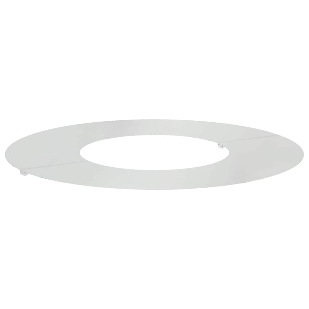 vidaXL κατάλληλο για επίπεδα δαχτυλίδια δέντρου Ασημί Ø30 / 60 εκ.