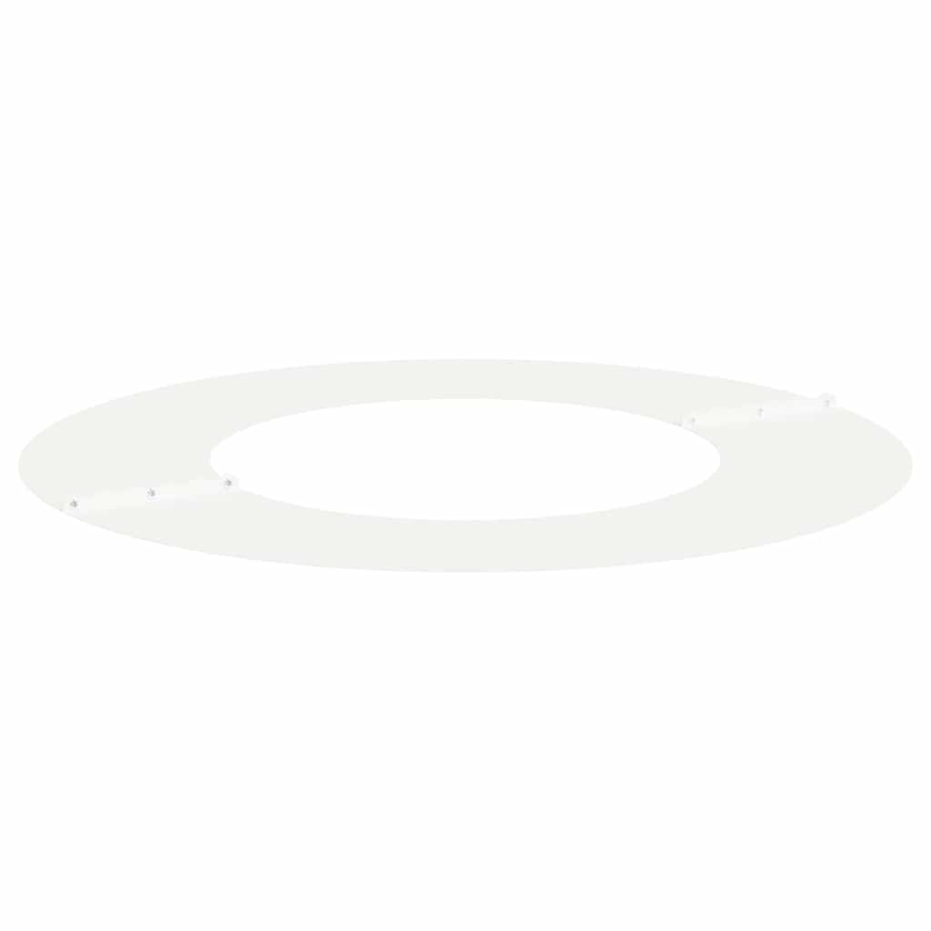 vidaXL κατάλληλο για επίπεδα δαχτυλίδια δέντρου Λευκό Ø40 / 70 εκ.