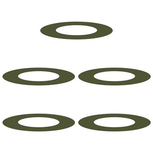 vidaXL κατάλληλο για επίπεδα δαχτυλίδια δέντρου 5 pcs Λαδί Ø40 / 70 εκ.