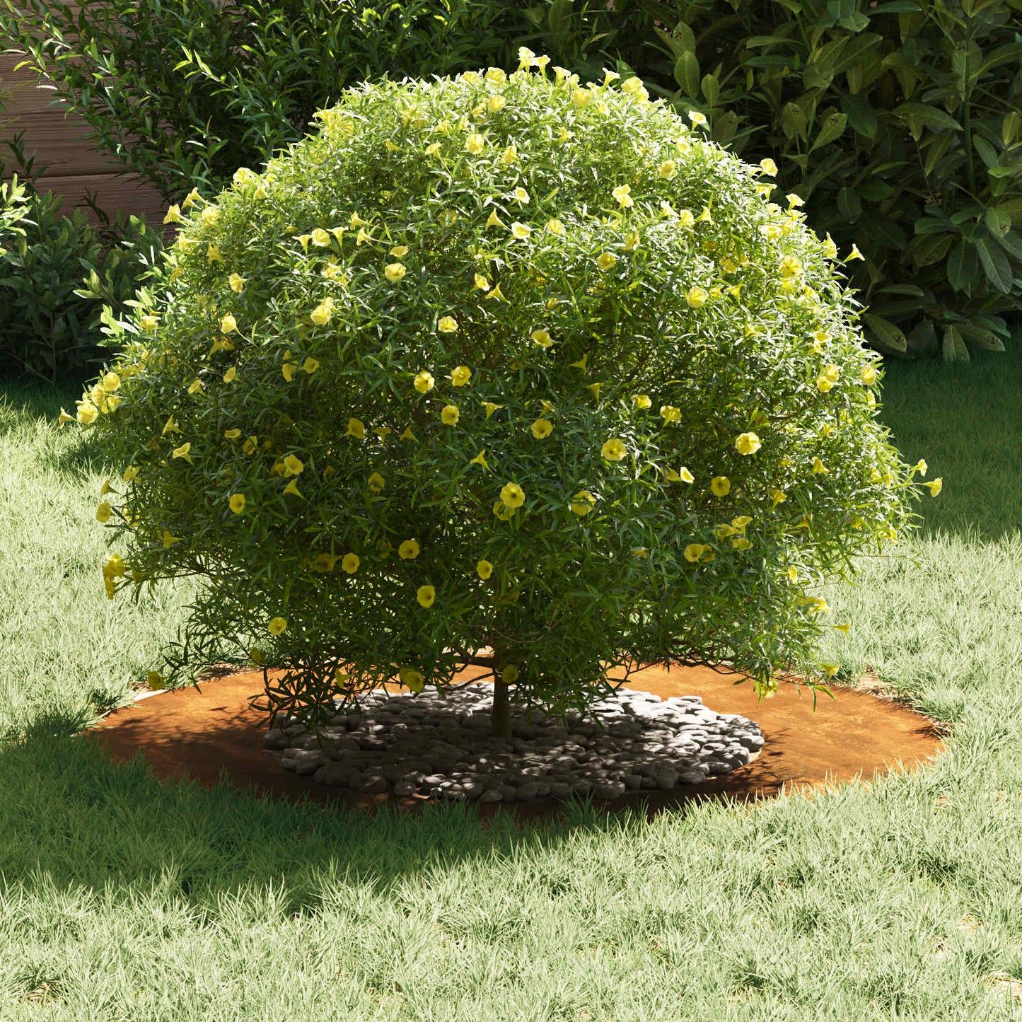 vidaXL κατάλληλο για δαχτυλίδι επίπεδου δέντρου Καφέ Ø40 / 70 εκ.