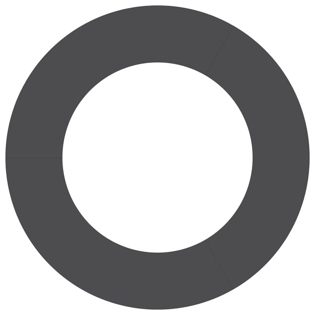 vidaXL κατάλληλο για επίπεδα δαχτυλίδια δέντρου Μαύρο Ø50 / 80 εκ.