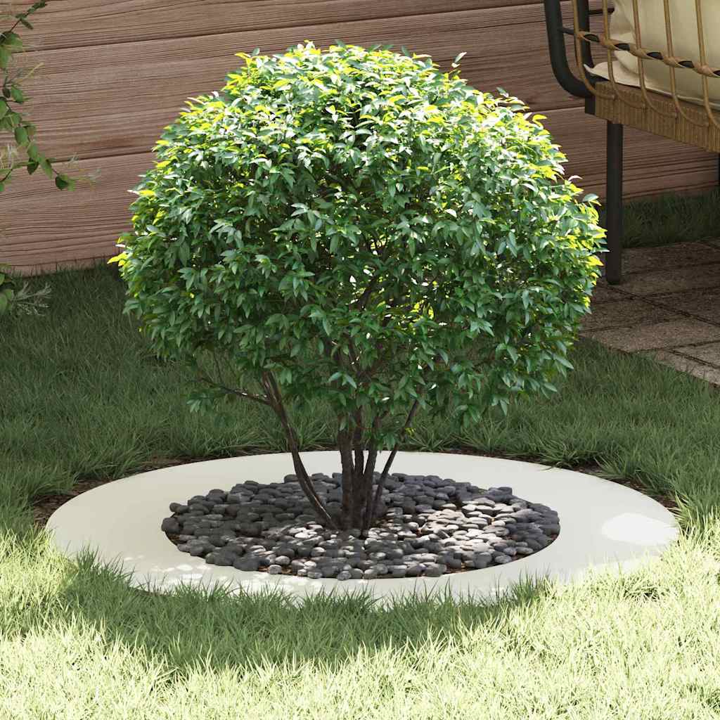 vidaXL κατάλληλο για επίπεδα δαχτυλίδια δέντρου Λευκό Ø50 / 80 εκ.