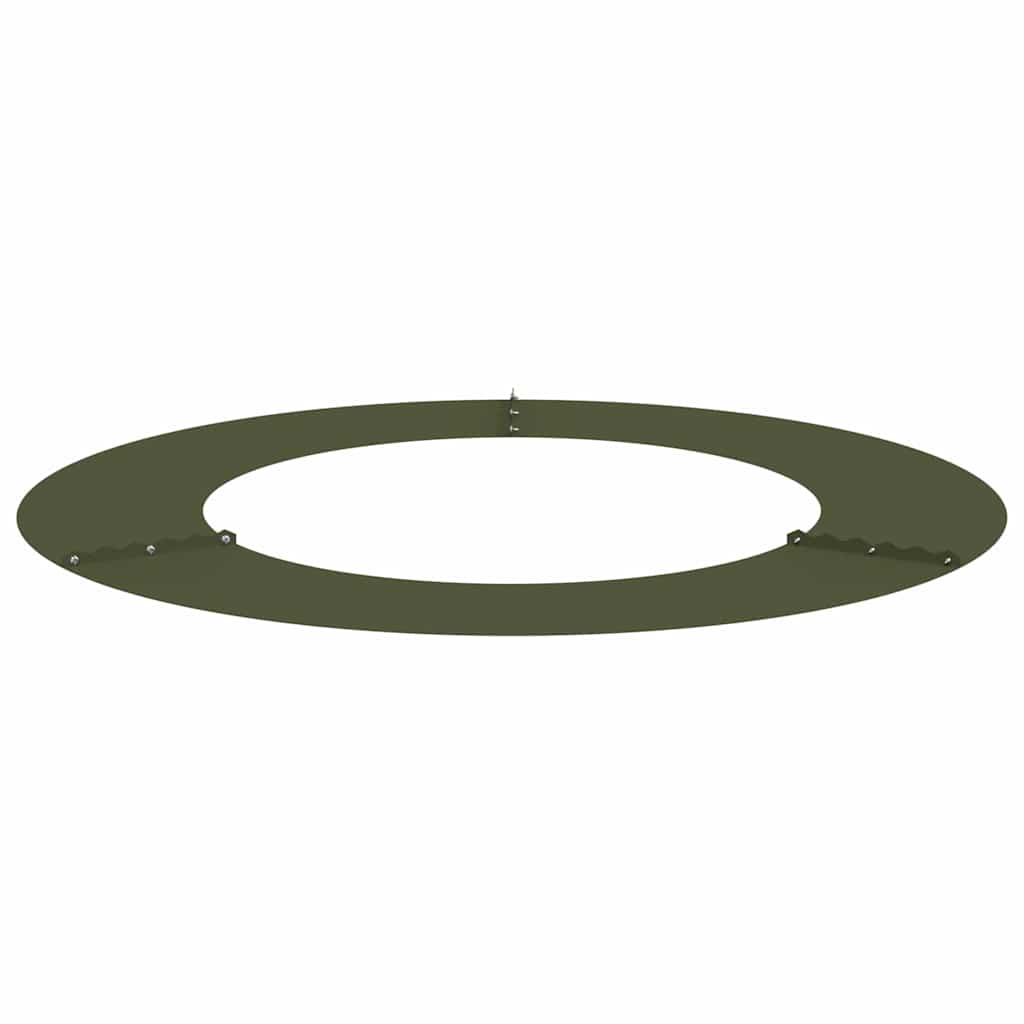 vidaXL κατάλληλο για επίπεδα δαχτυλίδια δέντρου Λαδί Ø50 / 80 εκ. Ατσάλι