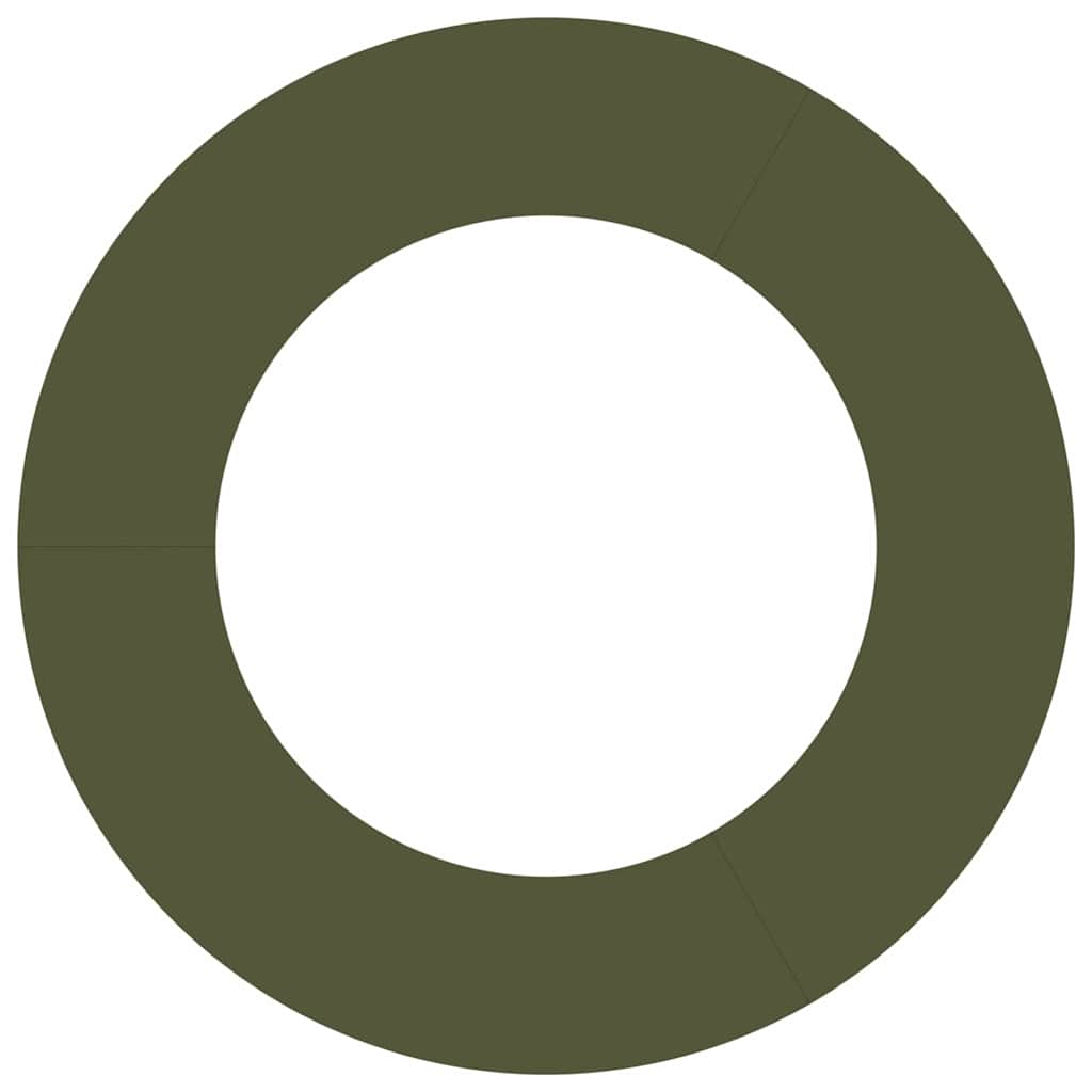 vidaXL κατάλληλο για επίπεδα δαχτυλίδια δέντρου 5 pcs Λαδί Ø50 / 80 εκ.