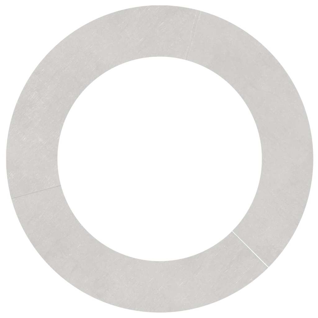 vidaXL κατάλληλο για επίπεδα δαχτυλίδια δέντρου Ασημί Ø60 / 90 εκ.