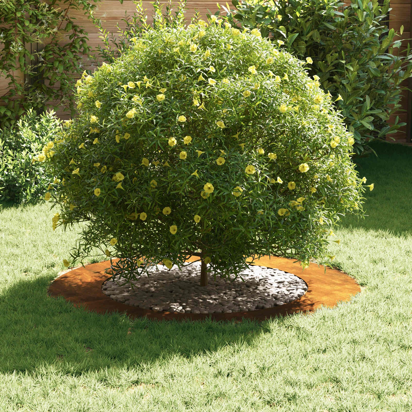 vidaXL κατάλληλο για δαχτυλίδι επίπεδου δέντρου Καφέ Ø60 / 90 εκ.