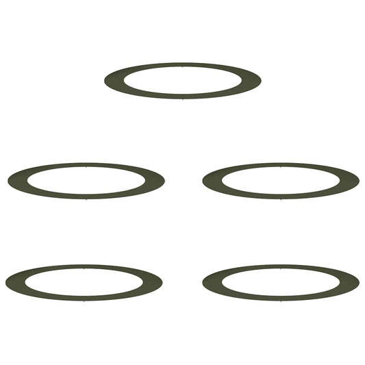 vidaXL κατάλληλο για επίπεδα δαχτυλίδια δέντρου 5 pcs Λαδί Ø90 / 120 εκ.