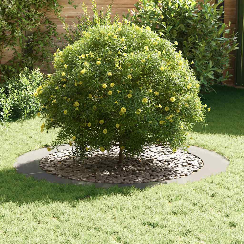 vidaXL κατάλληλο για επίπεδα δαχτυλίδια δέντρου Ασημί Ø90 / 120 εκ.