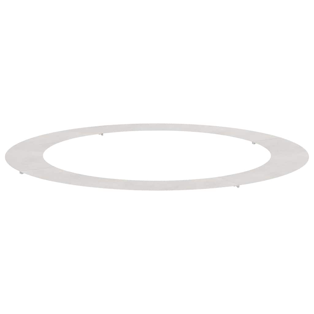 vidaXL κατάλληλο για επίπεδα δαχτυλίδια δέντρου Ασημί Ø90 / 120 εκ.