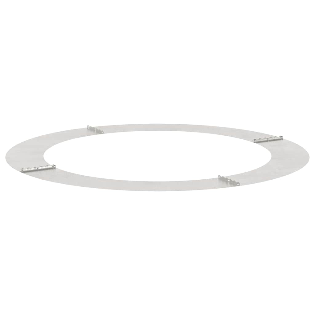 vidaXL κατάλληλο για επίπεδα δαχτυλίδια δέντρου Ασημί Ø90 / 120 εκ.