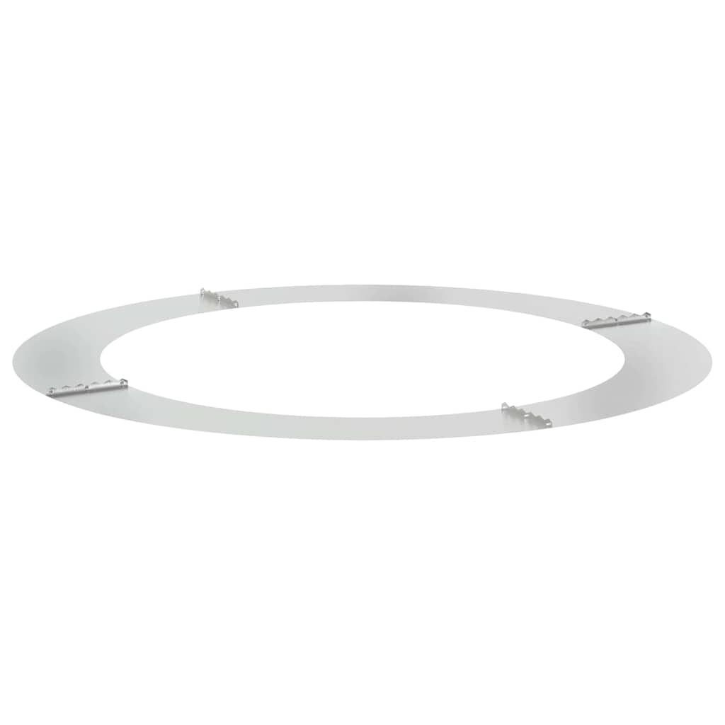 vidaXL κατάλληλο για επίπεδα δαχτυλίδια δέντρου Ασημί Ø90 / 120 εκ.