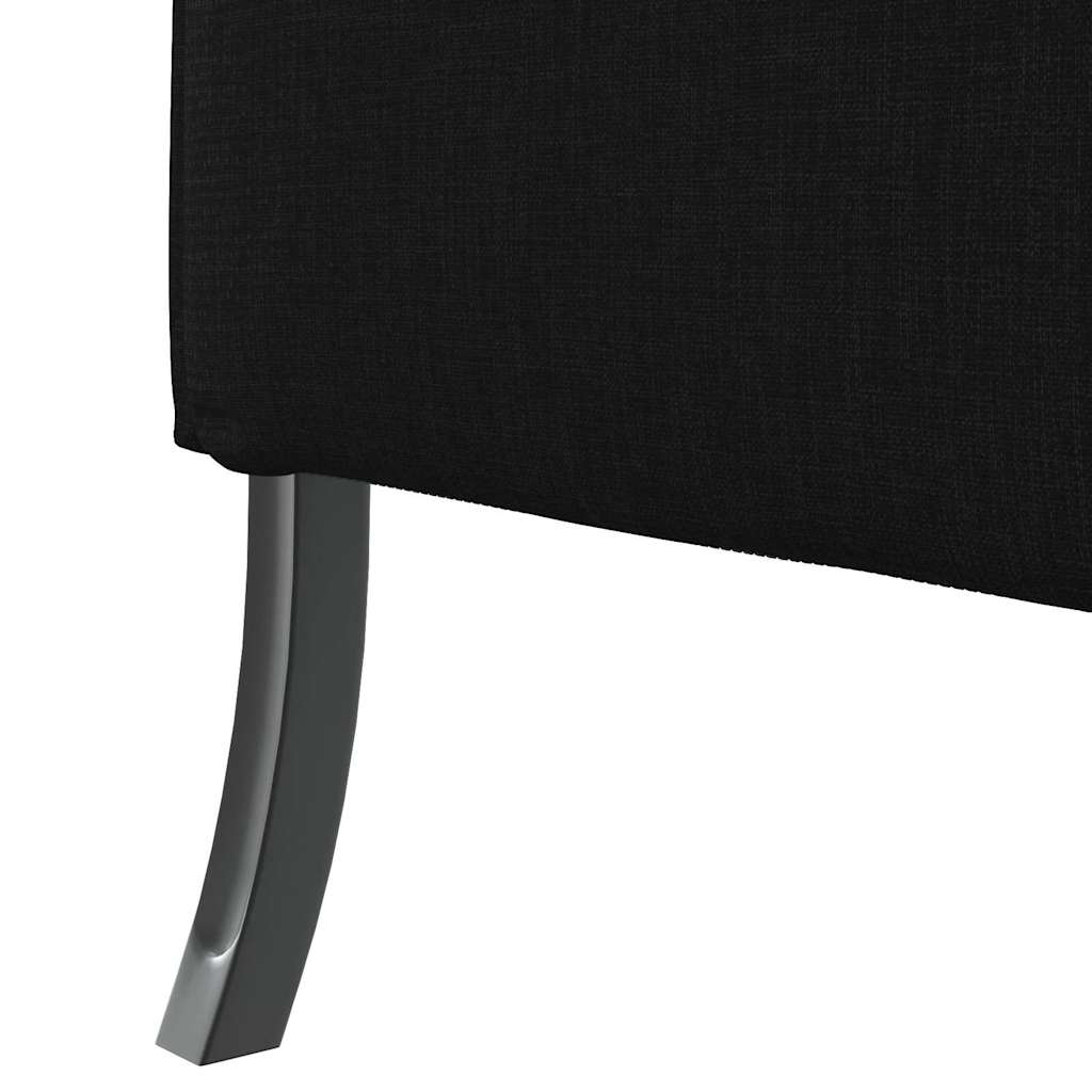 vidaXL Καναπές Υψηλής Πλάτης 101cm Μαύρο ύφασμα