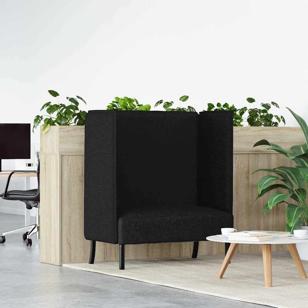 vidaXL Καναπές Υψηλής Πλάτης 101cm Μαύρο ύφασμα