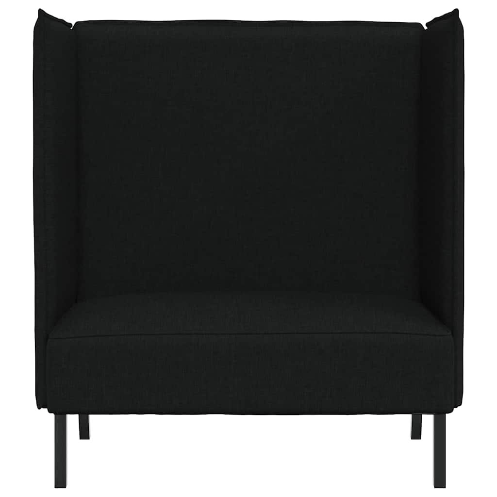 vidaXL Καναπές Υψηλής Πλάτης 101cm Μαύρο ύφασμα