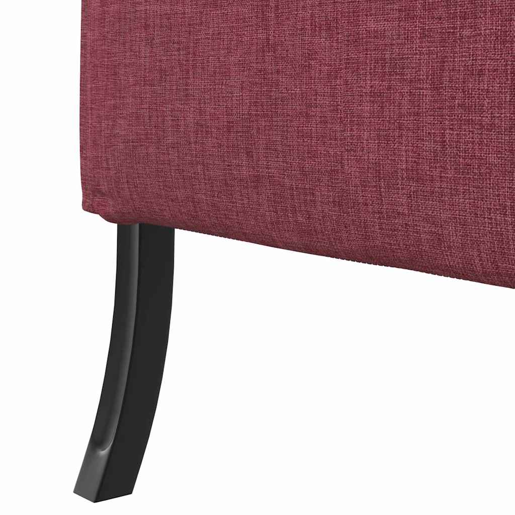vidaXL Καναπές Υψηλής Πλάτης 101cm Μπορντό ύφασμα