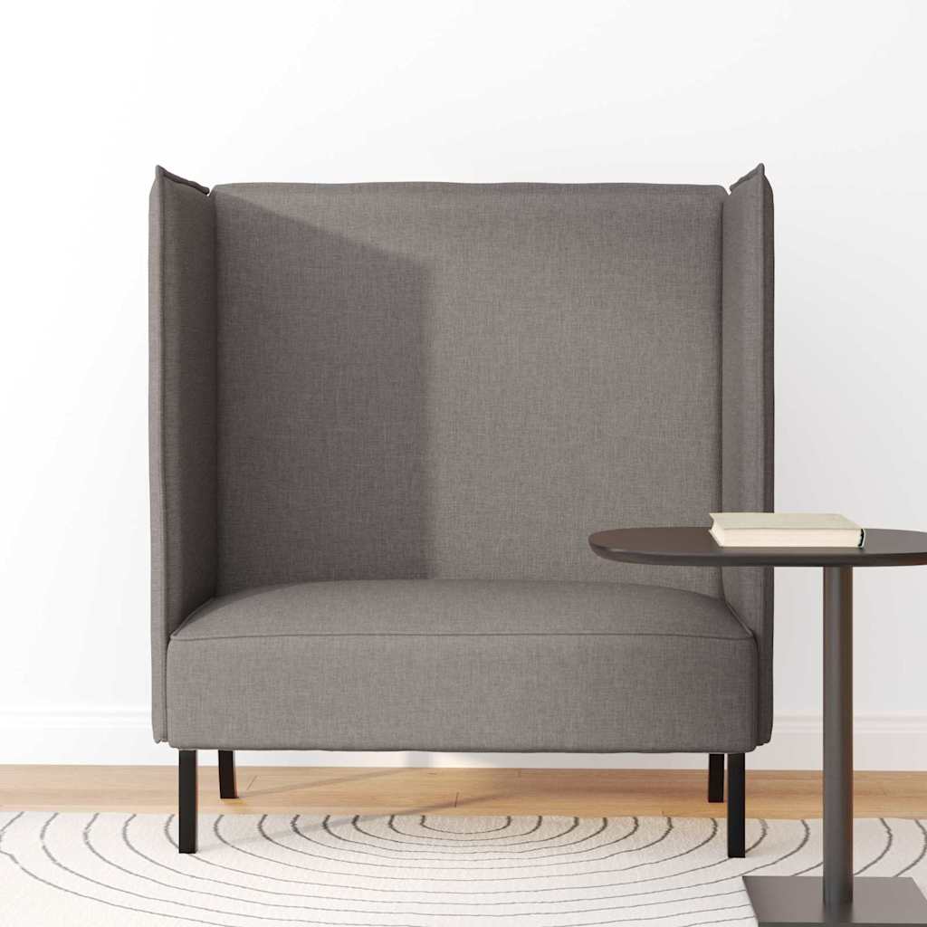 vidaXL Καναπές Υψηλής Πλάτης 101cm Taupe ύφασμα