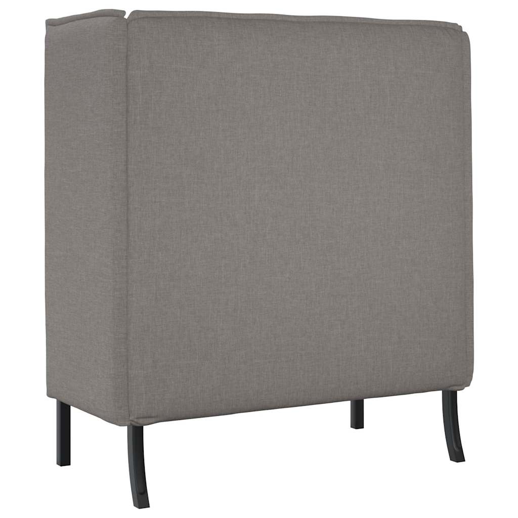 vidaXL Καναπές Υψηλής Πλάτης 101cm Taupe ύφασμα