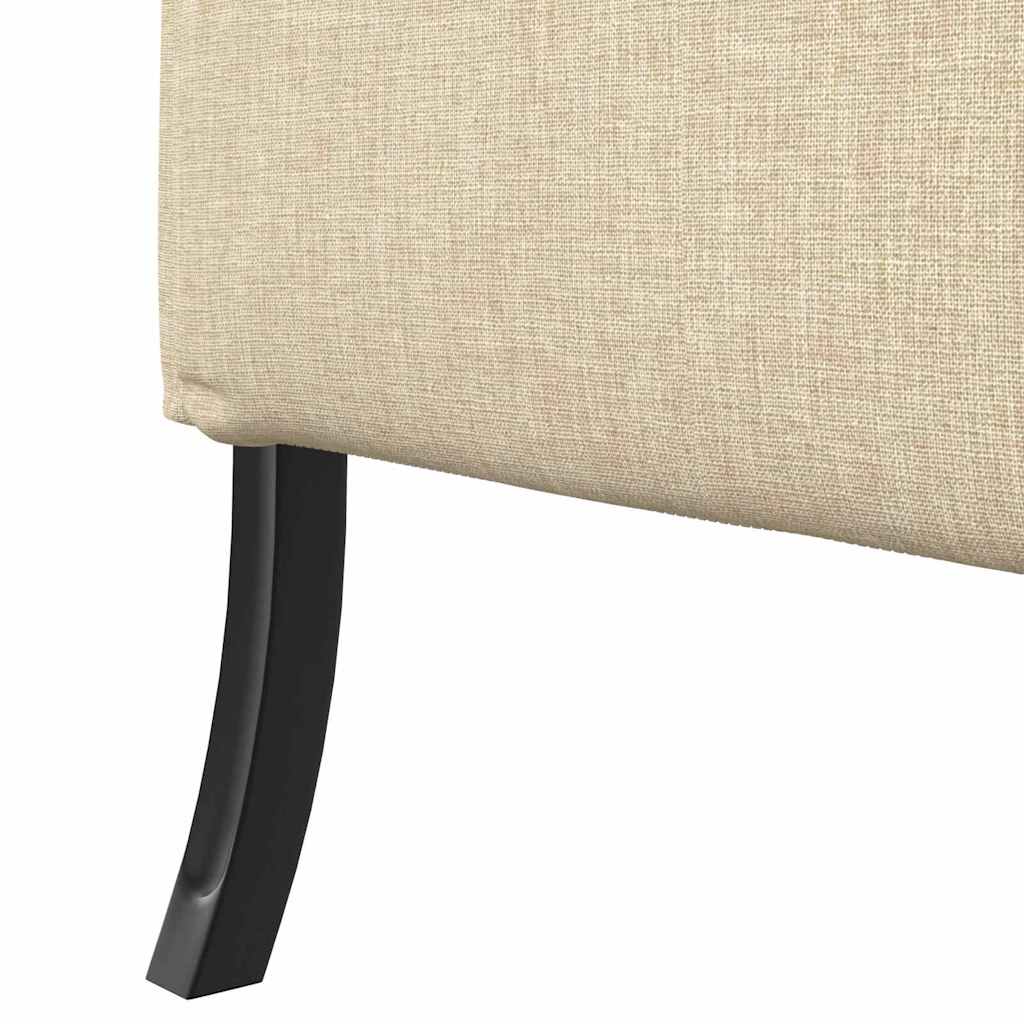 vidaXL Καναπές Υψηλής Πλάτης 101cm Κρεμ ύφασμα