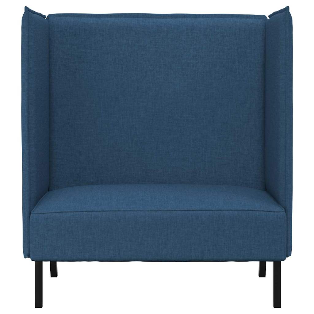 vidaXL Καναπές Υψηλής Πλάτης 101cm Μπλε ύφασμα