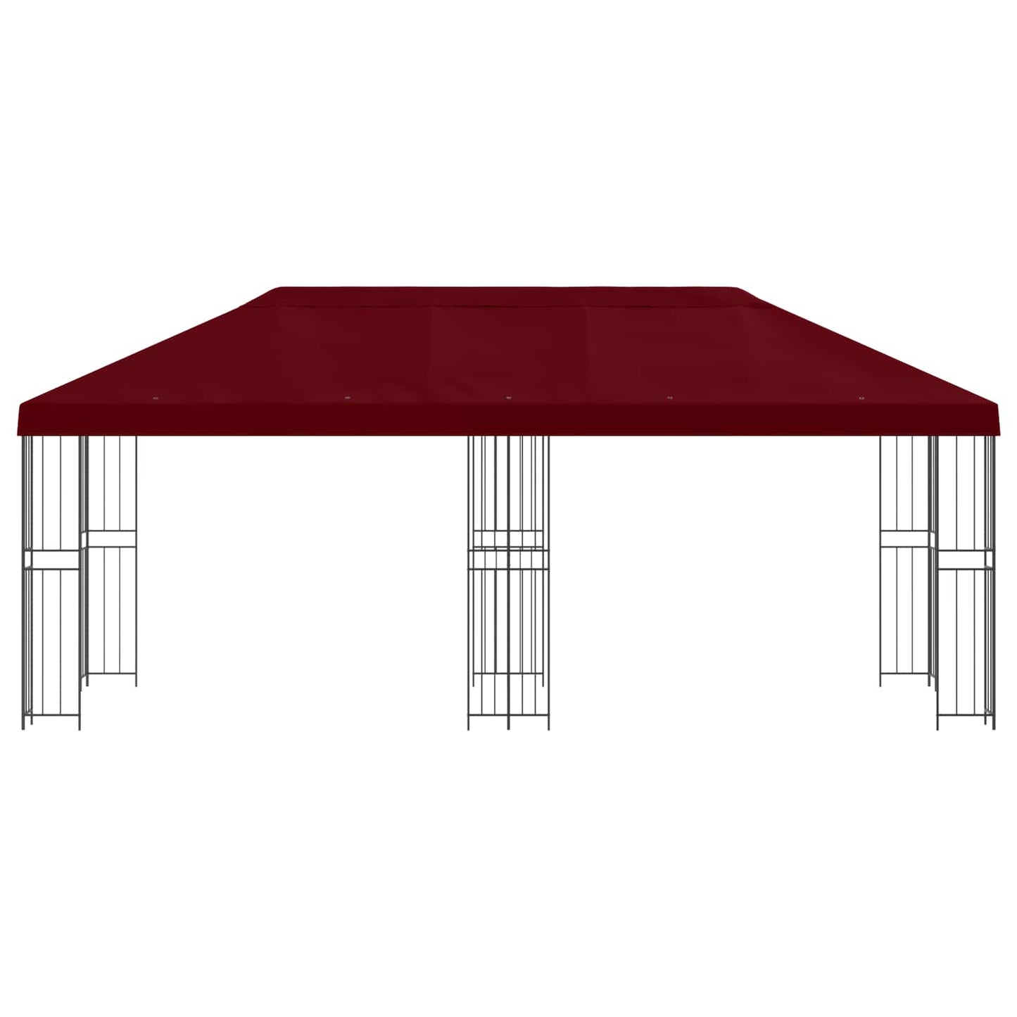 vidaXL Κιόσκι με Πλαϊνές Τοίχους 6 x 3 m Μπορντό