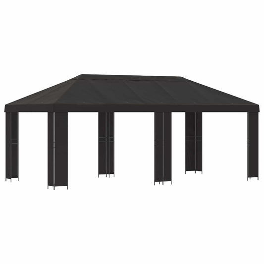 vidaXL Κήπος Γκαζebo 6 x 3 m Ανθρακί Πολυεστέρας και Χάλυβας 190