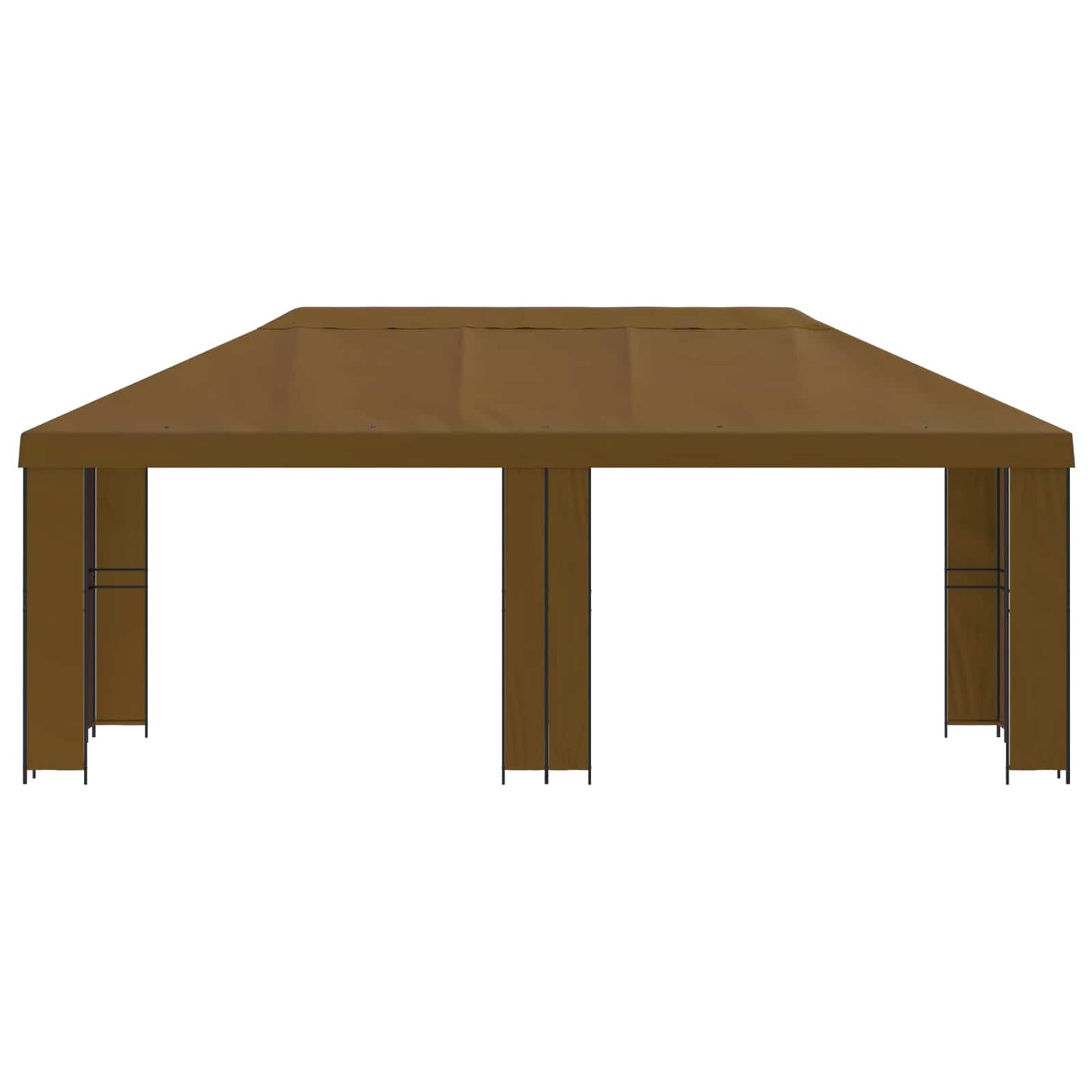 vidaXL Κήπος Γκαζebo 6 x 3 m Taupe Πολυεστέρας και Χάλυβας 190
