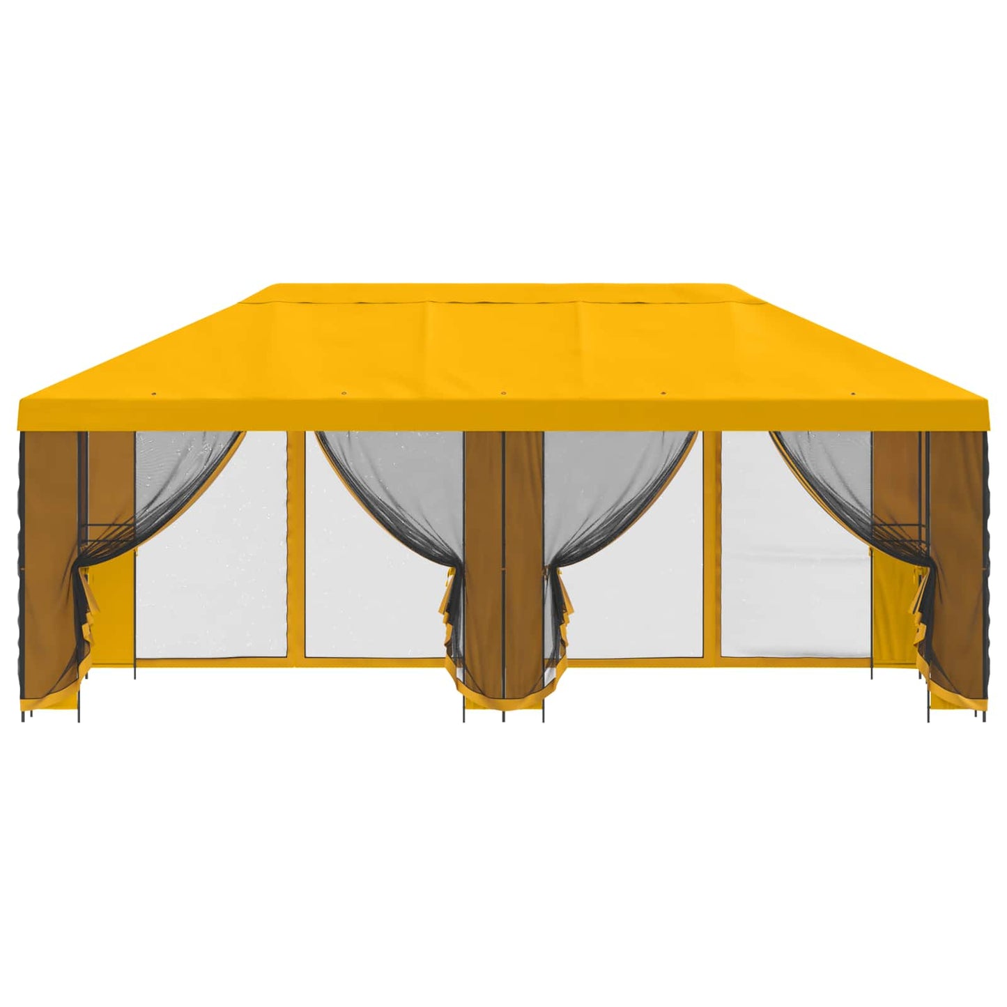 vidaXL Κιόσκι με Πλαϊνές Τοίχους 6 x 3 m Κίτρινο