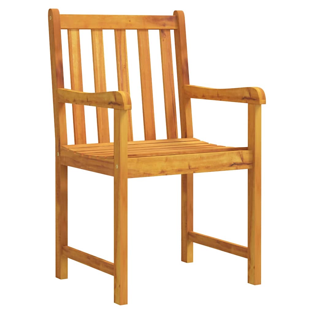 vidaXL Σέτ φαγητού για κήπο 5 pcs Καφέ Μασίφ ξύλο ακακίας