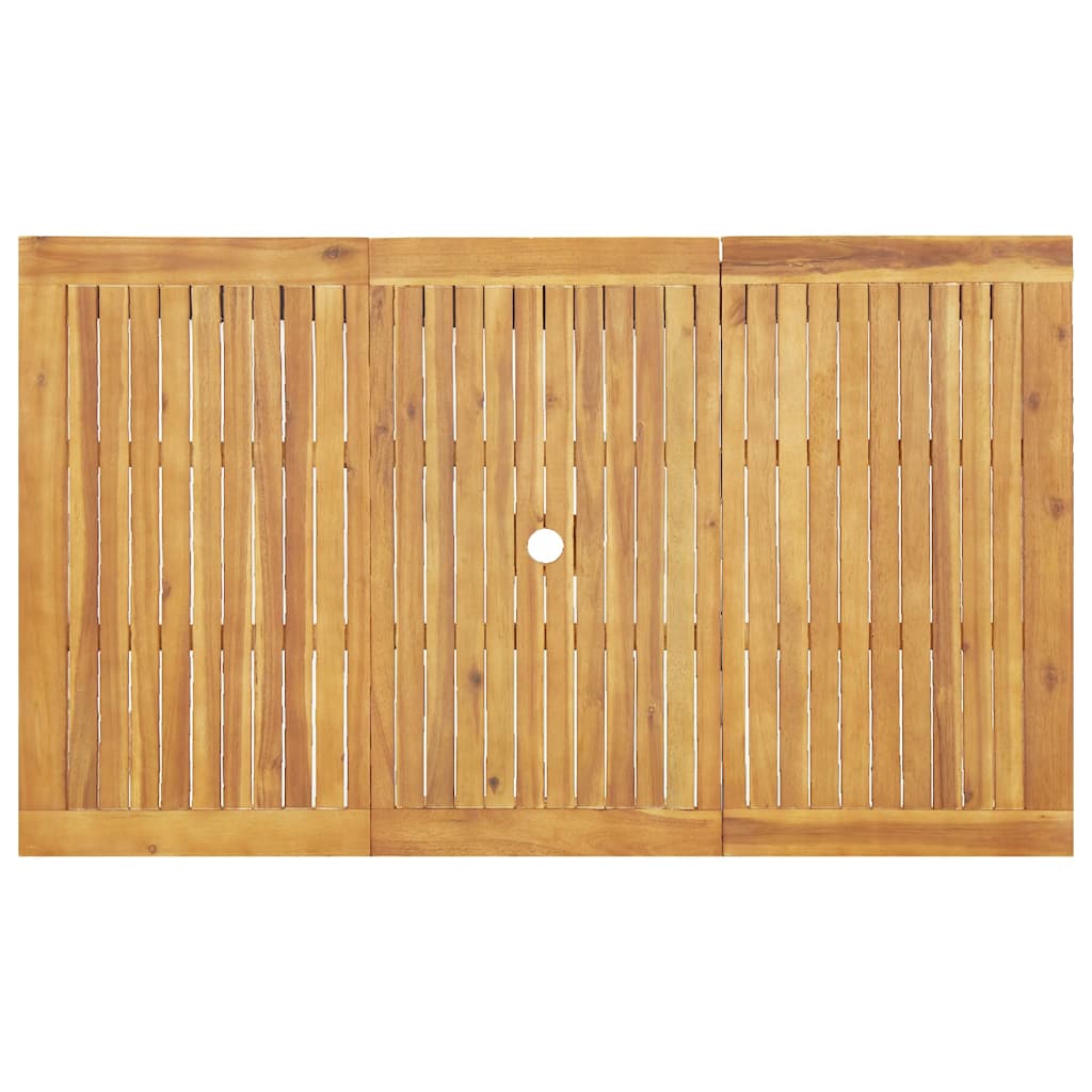 vidaXL Σέτ φαγητού για κήπο 5 pcs Καφέ Μασίφ ξύλο ακακίας