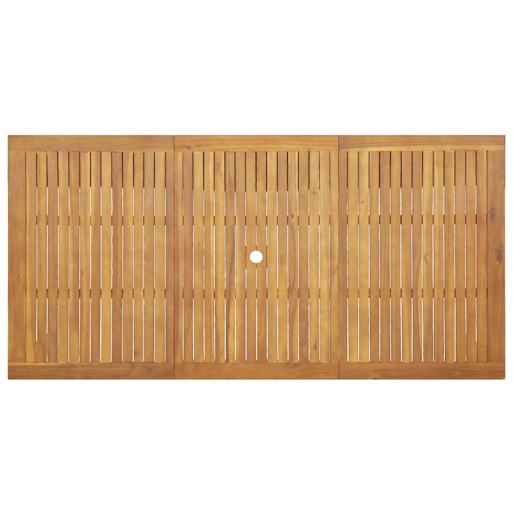 vidaXL Σέτ φαγητού για κήπο 7 pcs Καφέ Μασίφ ξύλο ακακίας