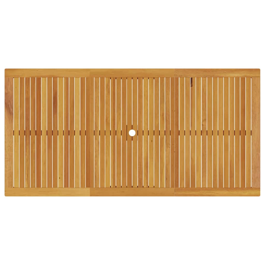 vidaXL Σέτ φαγητού για κήπο 7 pcs Καφέ Μασίφ ξύλο ακακίας