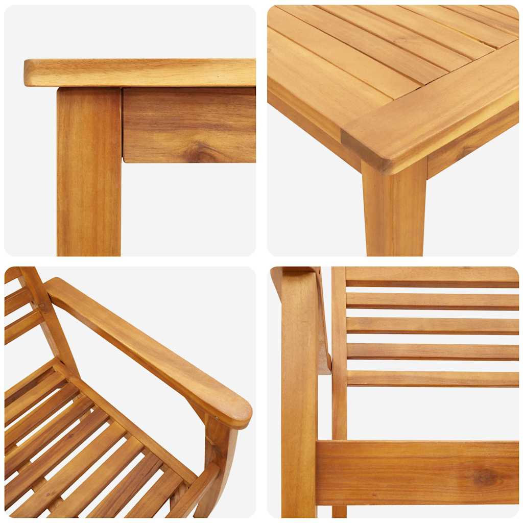 vidaXL Σετ Διατροφής Κήπου 3 pcs Καστανό 110 x 110 x 75 cm