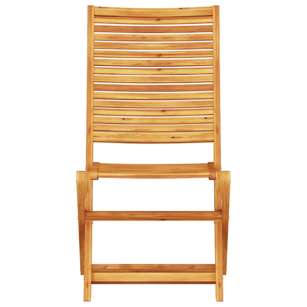 vidaXL Σετ εξωτερικών επίπλων 3 pcs Φυσικό Ξύλο 60 x 60 x 75 cm