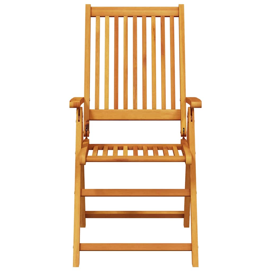 vidaXL Σέτ φαγητού για κήπο 7 pcs Καφέ Μασίφ ξύλο ακακίας