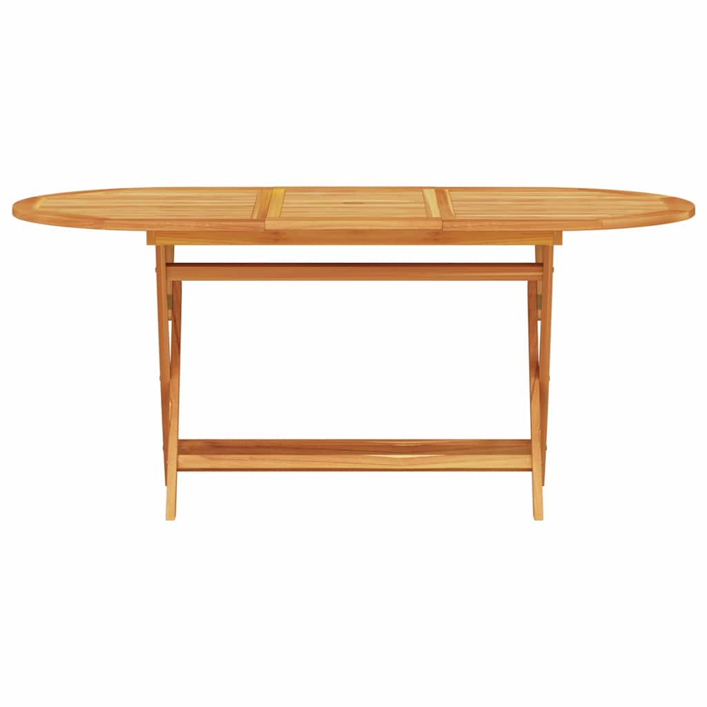 vidaXL Σέτ φαγητού για κήπο 7 pcs Καφέ Μασίφ ξύλο ακακίας