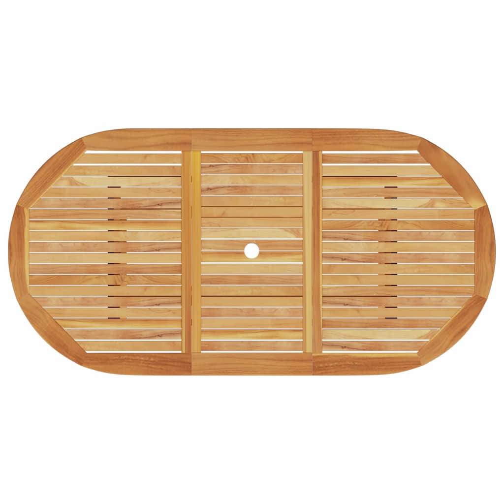 vidaXL Σέτ φαγητού για κήπο 7 pcs Καφέ Μασίφ ξύλο ακακίας