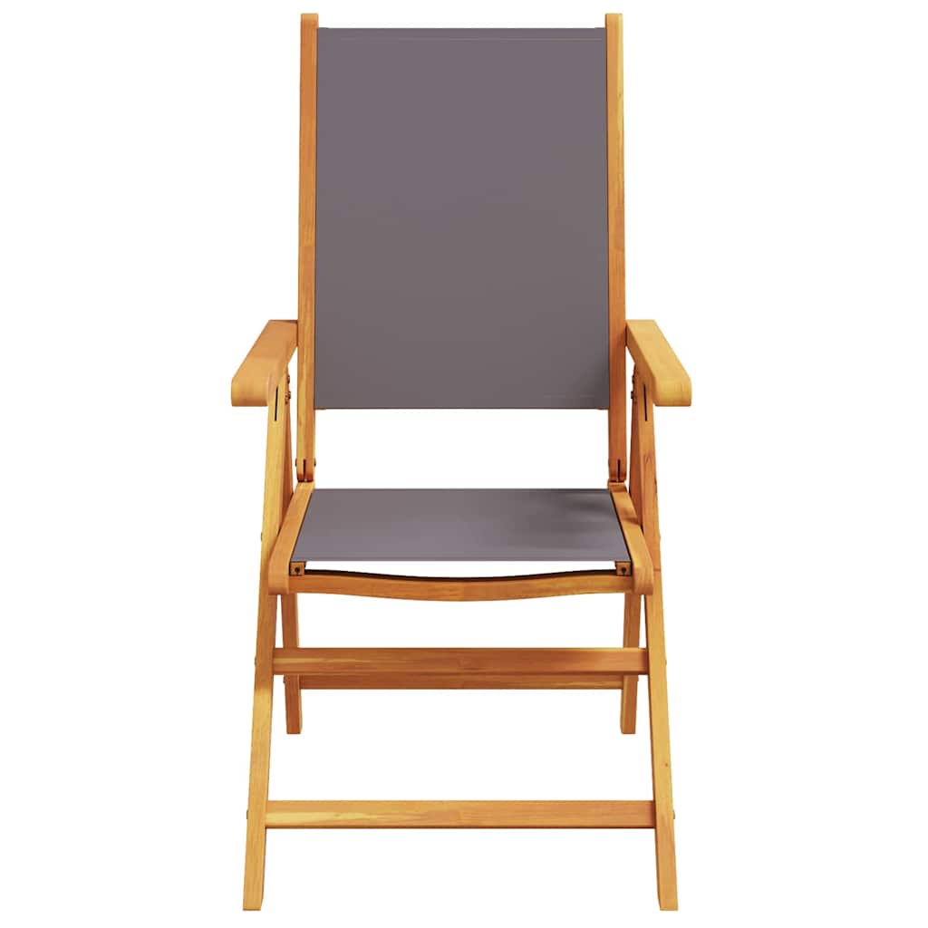 vidaXL Σερβίτσιο Κήπου 7 pcs Ανθρακί 6-Ατόμων Ξύλο, Ύφασμα