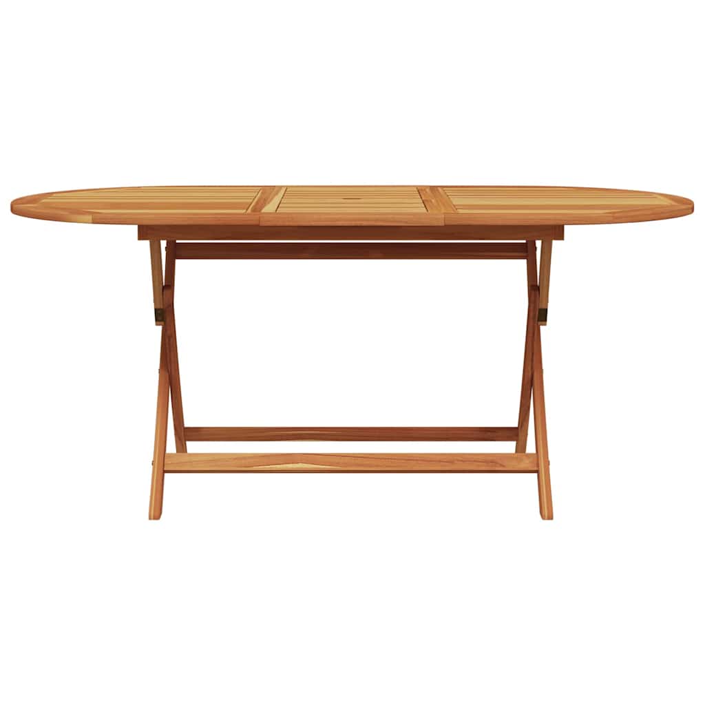 vidaXL Σέτ φαγητού για κήπο 7 pcs Μπλε και λευκό Μασίφ ξύλο ακακίας