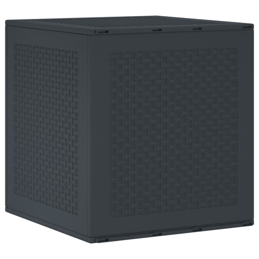 vidaXL Κουτί αποθήκευσης κήπου Ανθρακί 55 x 53 x 57 εκ. Πολυπροπυλένιο
