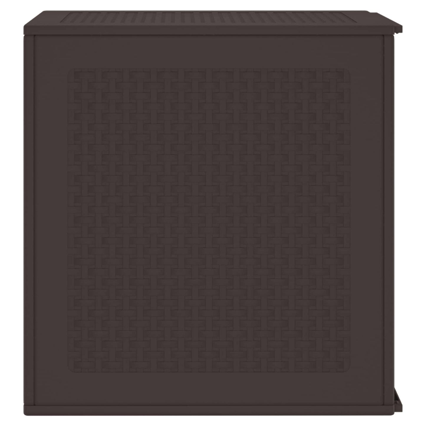 vidaXL Κουτί αποθήκευσης κήπου Καφέ 55 x 53 x 57 εκ. Πολυπροπυλένιο